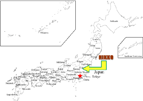 map of Nikko